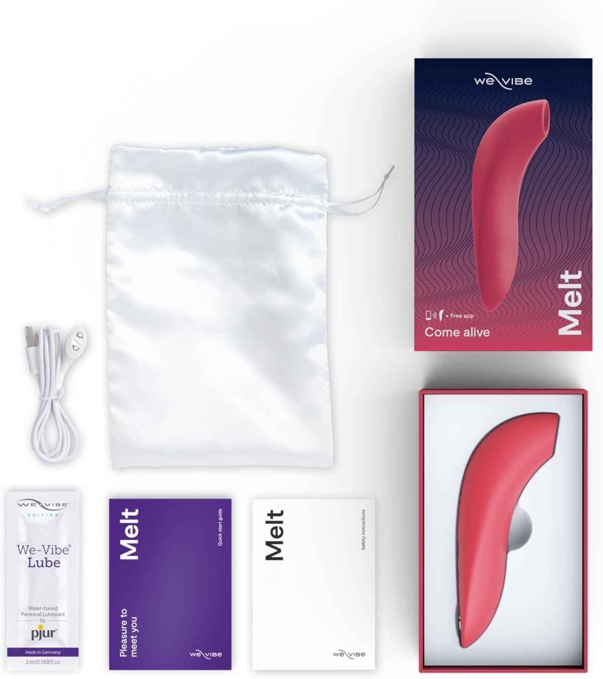 image:imageWeVibe Melt Clitoris Vibrator Clitoral Stimulator Adult Sex Toys for Women Clit Sucker Sex Toy Couples Long Distance App Control Vibrator 12 Intensity Levels Personal Massager Pink