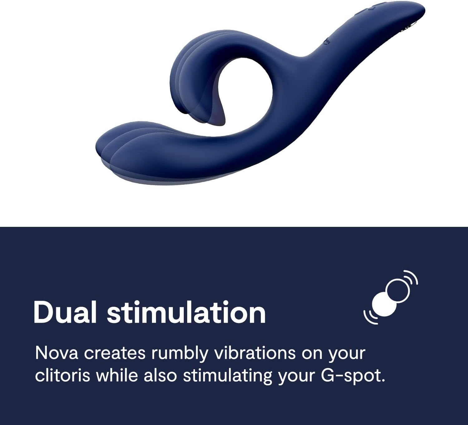 image:imageWeVibe Nova 2 Dual Rabbit Vibrator for Women Dildo Vibrator Adult Sex Toy Female Clitoral Stimulator G Spot Massager with 10 Vibration Modes Remote App Control Sex Toy for Couples BlueBlue