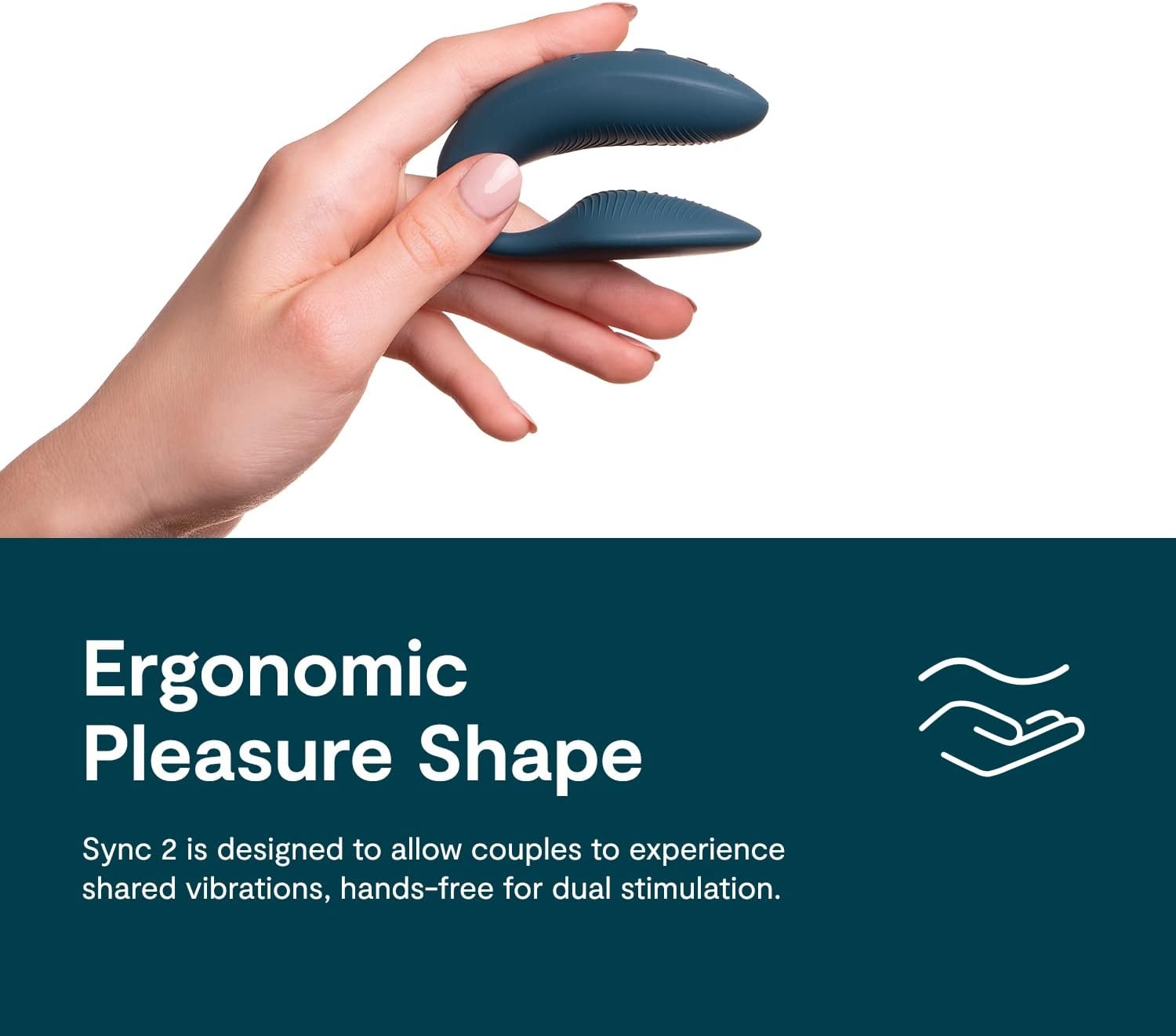 image:imageWeVibe Sync 2 Couples Vibrator Wearable Remote Control Vibrating Adult Sex Toy App Controlled G Spot amp Clitoral Stimulator Dual Stimulation with 10 Speeds Waterproof amp Rechargeable PurpleGreen