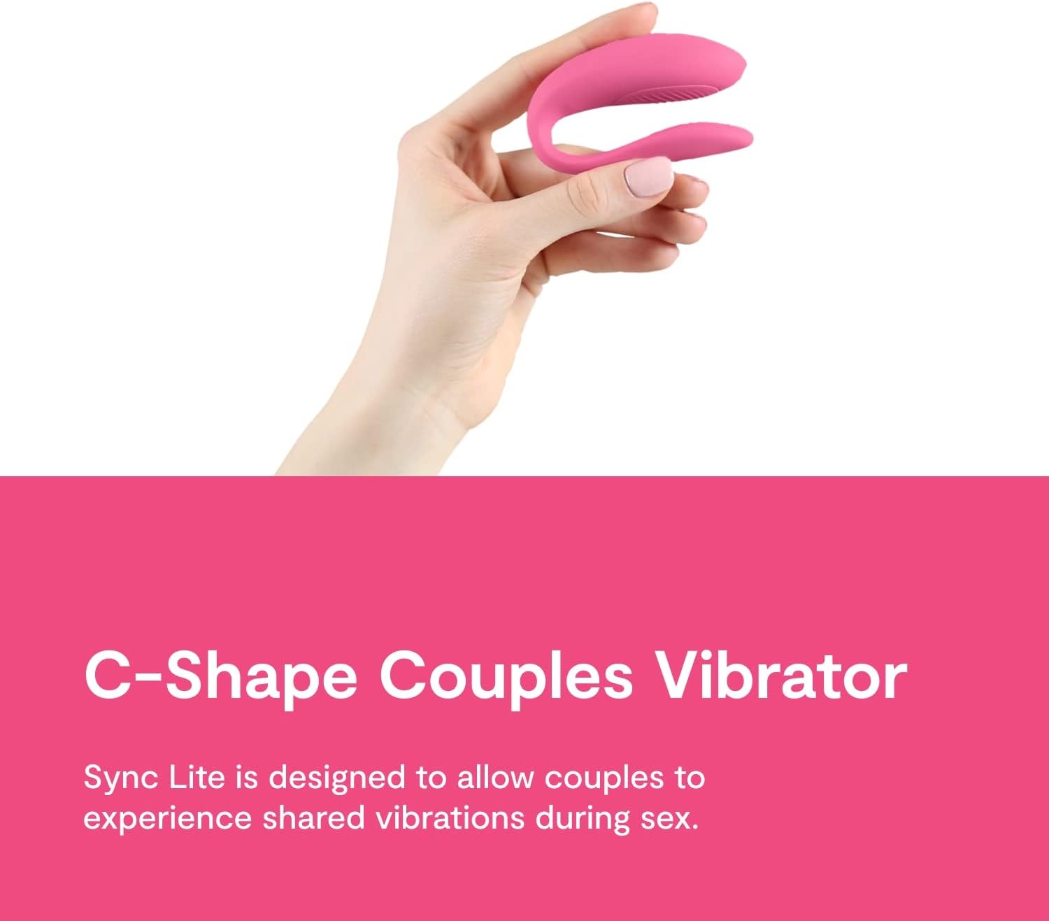 image:imageWeVibe Sync Lite Couples Vibrator Wearable App Control Vibrating Adult Sex Toy G Spot amp Clitoral Stimulator Dual Stimulation with 10 Speeds Adults Sex Toys for Couples Rechargeable AquaSync Lite