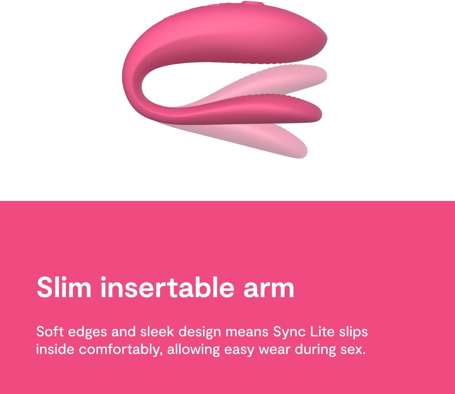 image:imageWeVibe Sync Lite Couples Vibrator Wearable App Control Vibrating Adult Sex Toy G Spot amp Clitoral Stimulator Dual Stimulation with 10 Speeds Adults Sex Toys for Couples Rechargeable AquaSync Lite