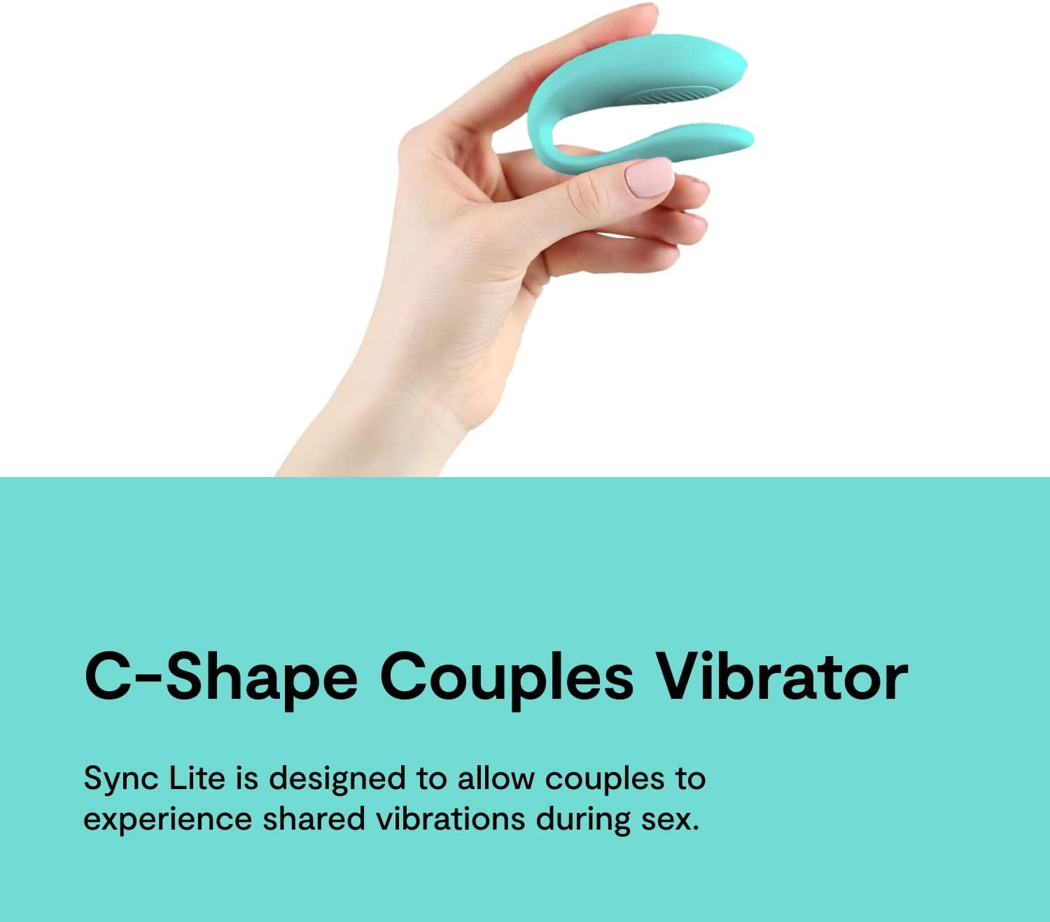 image:imageWeVibe Sync Lite Couples Vibrator Wearable App Control Vibrating Adult Sex Toy G Spot amp Clitoral Stimulator Dual Stimulation with 10 Speeds Adults Sex Toys for Couples Rechargeable AquaSync Lite