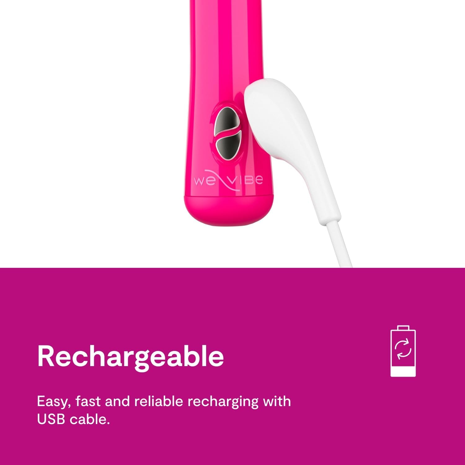 image:imageWeVibe Tango X Bullet Vibrator Sex Toy Adult Toys for Women amp Couples Vibrating Sex Toy for Her Mini Clitoris Stimulator 8 Intensity Levels Gifts for Women Waterproof RedRose Pink