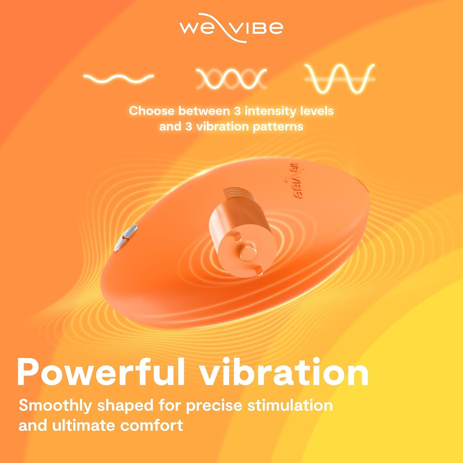 image:imageWeVibe Temp LayOn Vibrator for Women Heating amp Cooling Clitoral Vibrator Temperature Play Adult Sex Toy Powerful Quiet Silicone Clit Stimulator Waterproof Rechargeable Couples Toy BlueOrange