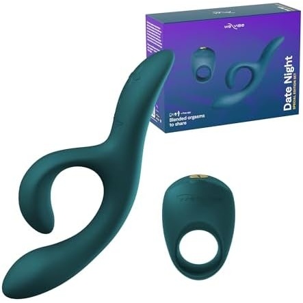 image:imageWeVibe Date Night Couples Sex Toy Kit  G Spot Rabbit Vibrator amp Vibrating Cock Ring  App Enabled His amp Hers Adult Sex Toys  Dildo Clitoral Stimulator amp Penis Ring Vibrator Set  Gifts for Couples