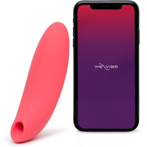 We-Vibe Melt Clitoris Vibrator | Clitoral Stimulator Adult Sex Toys for Women | Clit Sucker Sex Toy Couples | Long Distance App Control Vibrator 12 Intensity Levels | Personal Massager | Pink
