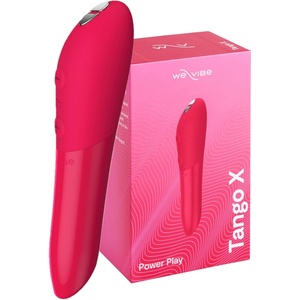 We-Vibe Tango X Bullet Vibrator Sex Toy | Adult Toys for Women & Couples | Vibrating Sex Toy for Her | Mini Clitoris Stimulator | 8 Intensity Levels | Gifts for Women | Waterproof | Red(Tango X)