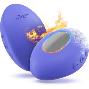 We-Vibe Temp Lay-On Vibrator for Women | Heating & Cooling Clitoral Vibrator | Temperature Play Adult Sex Toy | Powerful Quiet Silicone Clit Stimulator | Waterproof Rechargeable Couples Toy | Blue(Blue)
