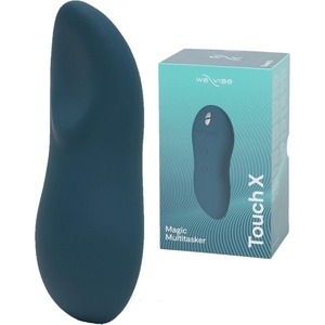 We-Vibe Touch X Lay On Vibrator | Vibrating Mini Bullet Sex Toys for Women | Clitoral Stimulator Personal Massager | 8 Intensity Levels & 7 Vibration Modes| Adult Toys & Sexual Pleasure Tools | Green