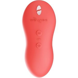 We-Vibe Touch X Lay On Vibrator | Vibrating Mini Bullet Sex Toys for Women | Clitoral Stimulator Personal Massager | 8 Intensity Levels & 7 Vibration Modes| Adult Toys & Sexual Pleasure Tools | Coral