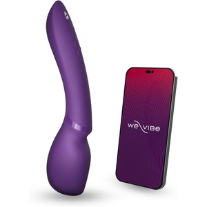 We-Vibe Wand 2 Personal Massager Vibrator | App Controlled G-Spot Stimulator Vibrator Dildo | Adult Sex Toy for Women | Female Cordless Clitoral & Body Masturbator | Waterproof & Rechargeable | Purple(Purple)