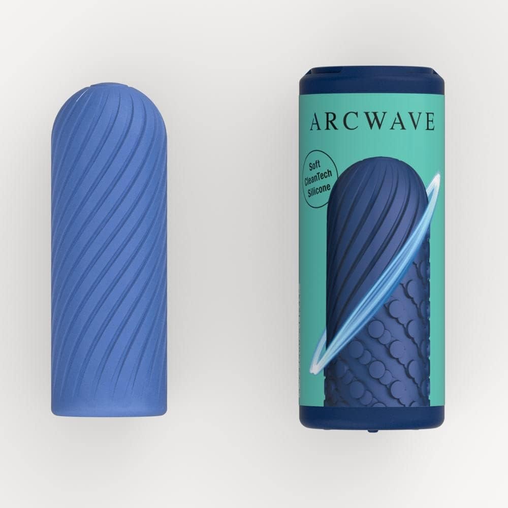 image:imageArcwave Ghost Male Masturbator Adult Toys for Him Resuable Textured Mens Stroker Silicone Penis Sleeve for Men Adult Male Sex Toys for Couples Penis Cup for Sex Doll Oral Stimulation BlueBlue