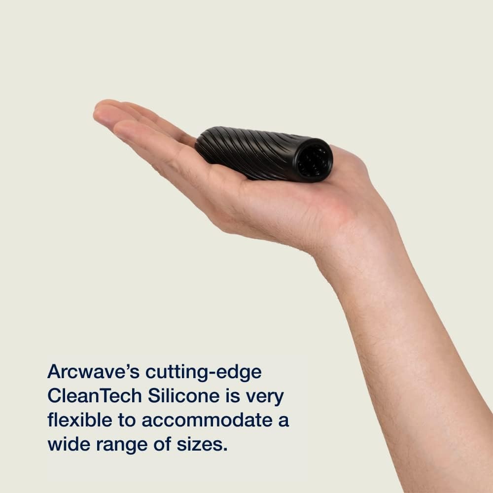 image:imageArcwave Ghost Male Masturbator Adult Toys for Him Resuable Textured Mens Stroker Silicone Penis Sleeve for Men Adult Male Sex Toys for Couples Penis Cup for Sex Doll Oral Stimulation BlueBlack