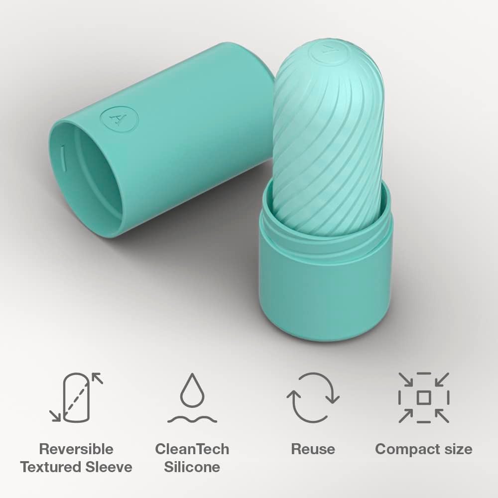 image:imageArcwave Ghost Male Masturbator Adult Toys for Him Resuable Textured Mens Stroker Silicone Penis Sleeve for Men Adult Male Sex Toys for Couples Penis Cup for Sex Doll Oral Stimulation BlueMint