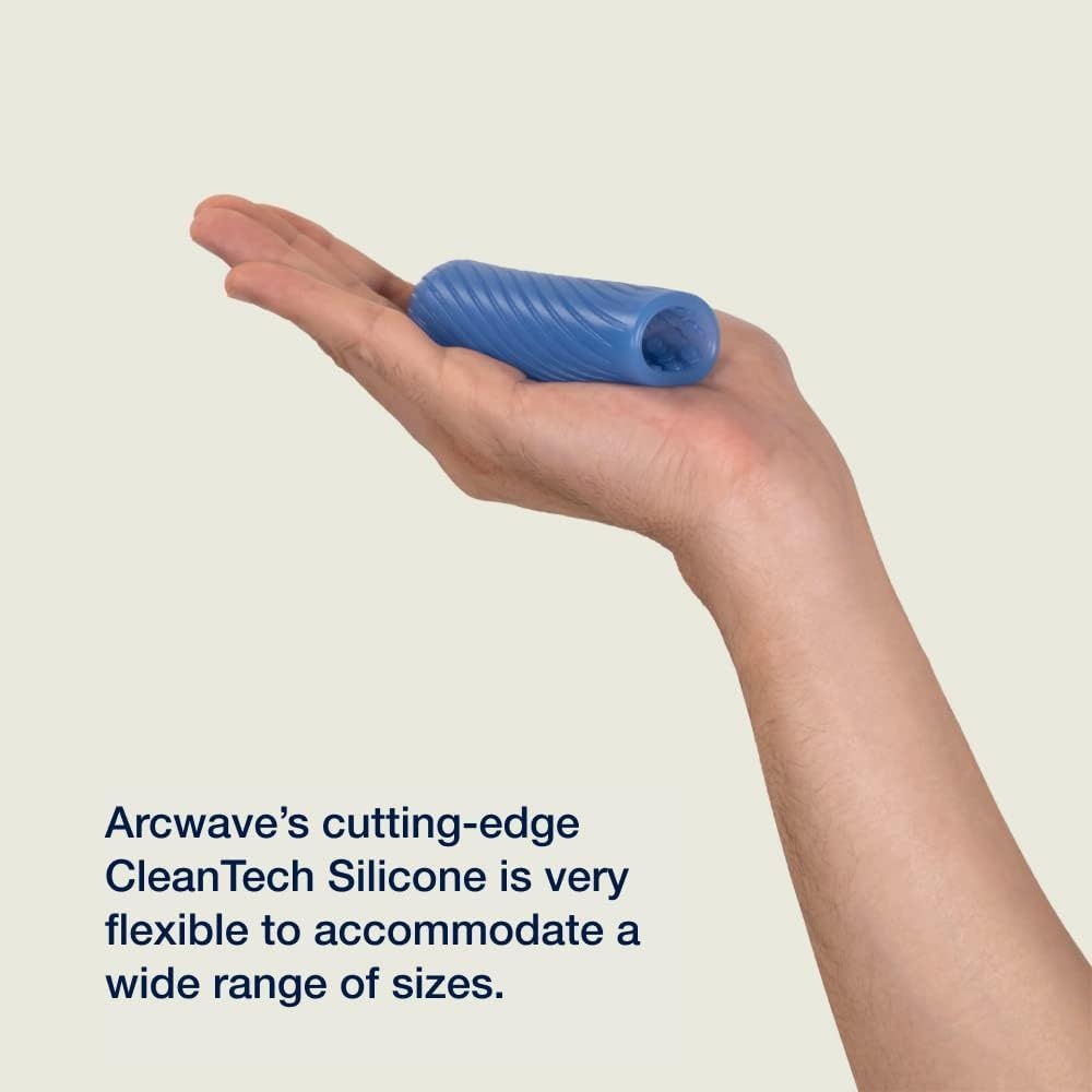 image:imageArcwave Ghost Male Masturbator Adult Toys for Him Resuable Textured Mens Stroker Silicone Penis Sleeve for Men Adult Male Sex Toys for Couples Penis Cup for Sex Doll Oral Stimulation BlueBlue