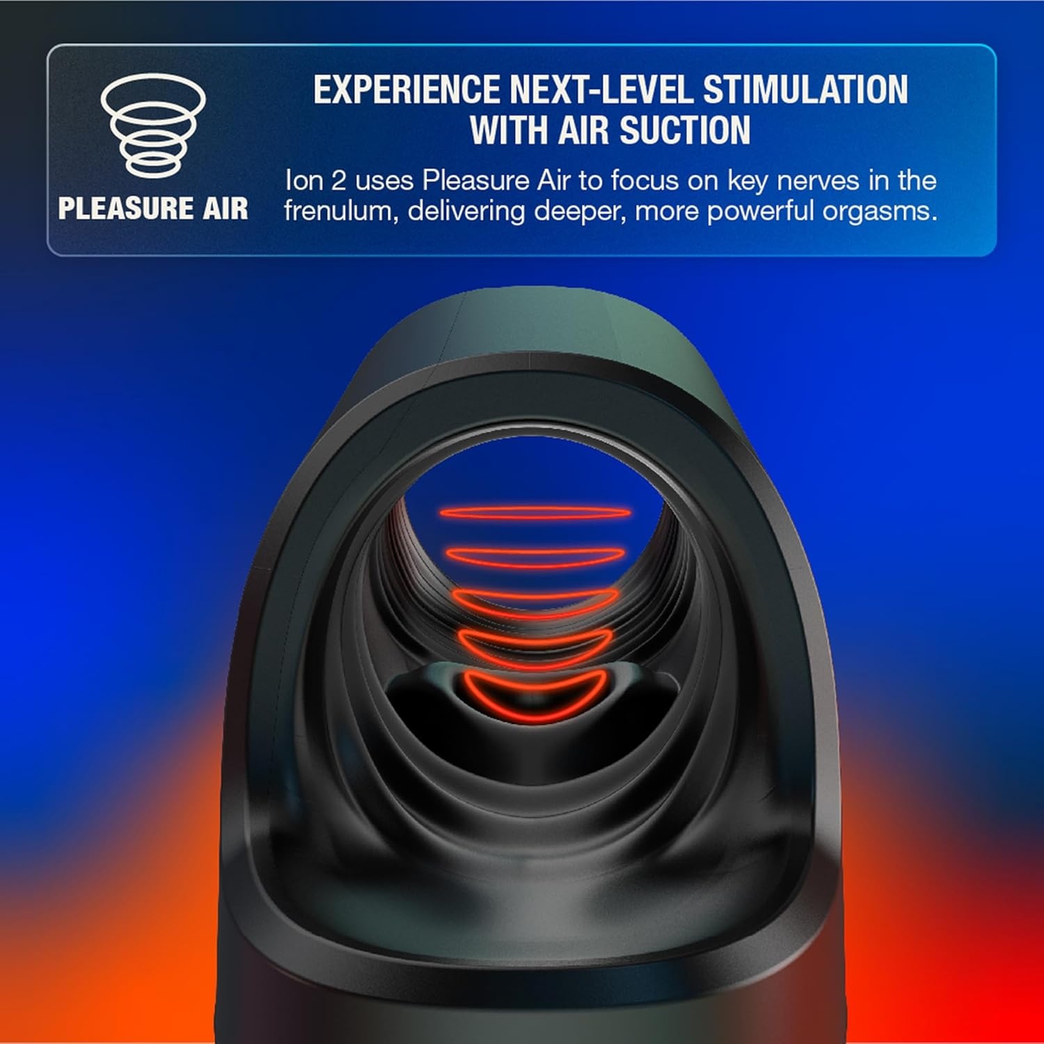image:imageArcwave Ion 2 Male Masturbator Pleasure Air Penis Stimulator Smart Silence Penis Stroker Silicone Sex Toy for Men HandsFree Auto Pilot Modes Waterproof amp Easy Clean Compact Adult Toy for Him