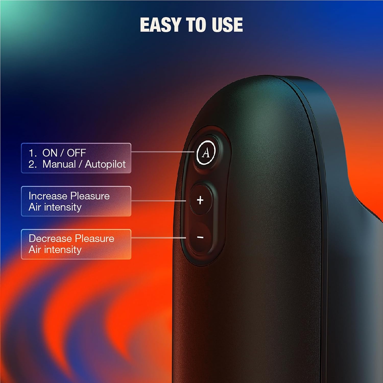 image:imageArcwave Ion 2 Male Masturbator Pleasure Air Penis Stimulator Smart Silence Penis Stroker Silicone Sex Toy for Men HandsFree Auto Pilot Modes Waterproof amp Easy Clean Compact Adult Toy for Him