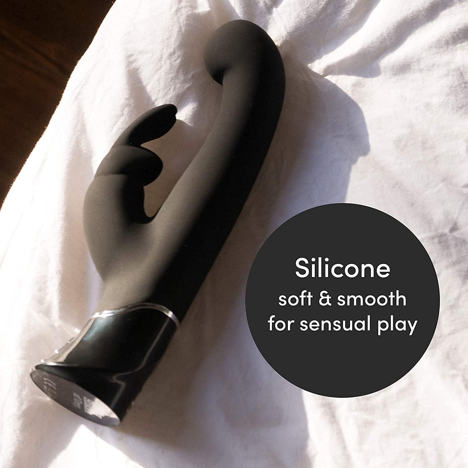 image:imageFifty Shades of Grey Greedy Girl Rabbit Vibrator 55 Inch Silicone G Spot Vibrator for Women Vibrating Dildo Dual Stimulation Adult Sex Toy Waterproof Personal Massager Gifts for Women Black