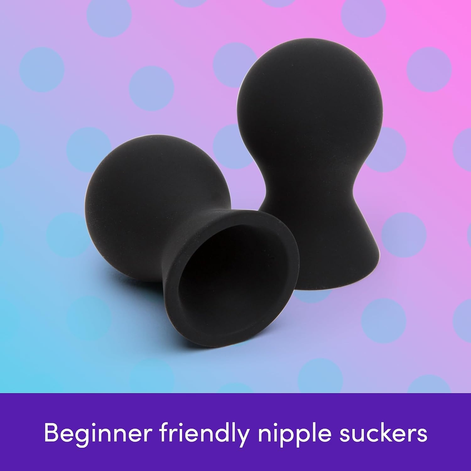image:imageLovehoney Color Changing Nipple Suckers Silicone Nipple Sucking Toys BDSM Beginner Sex Toy Gifts for Women Vacuum Cupping Breast Stimulation Suction Cups Couples Adult Sex GamesBlack