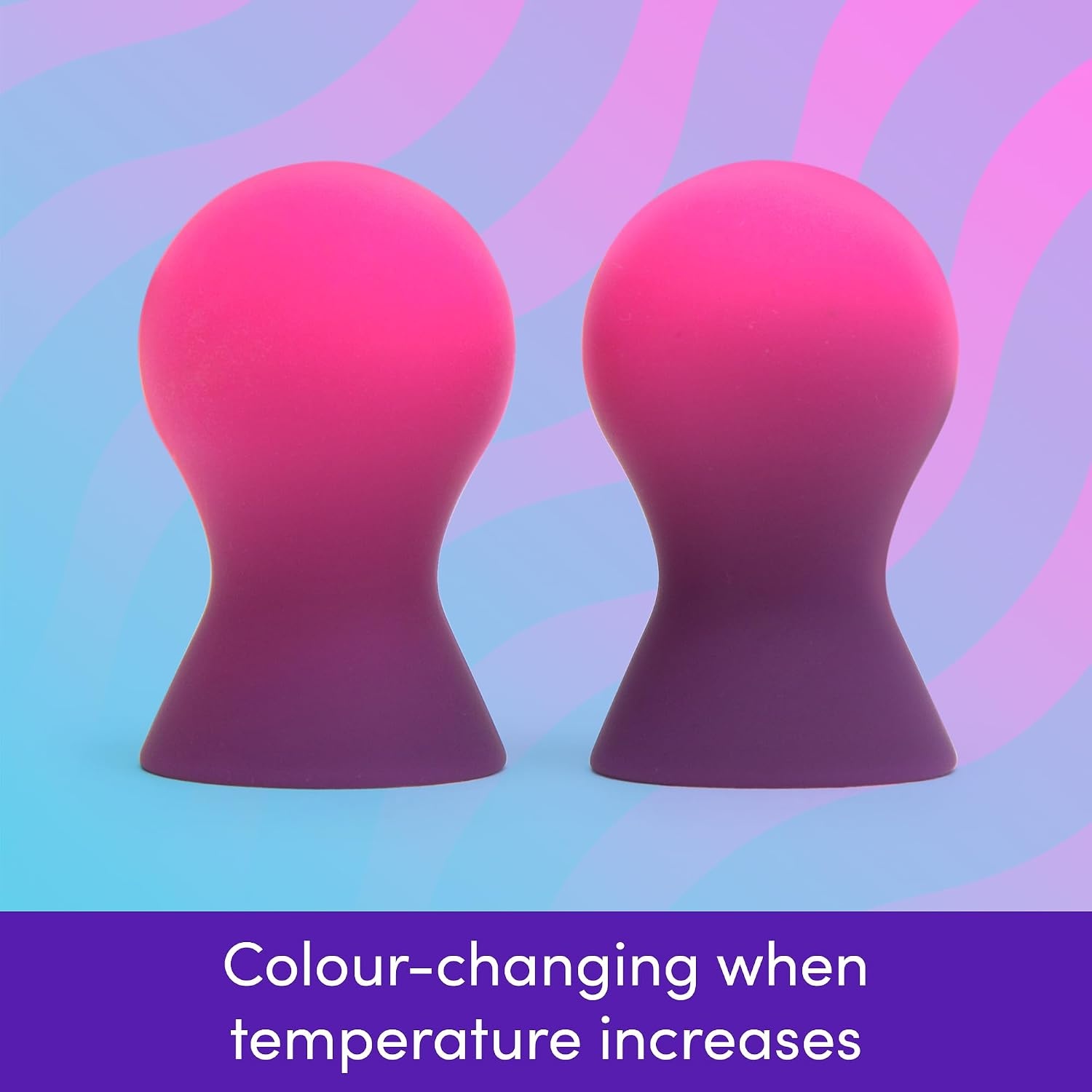 image:imageLovehoney Color Changing Nipple Suckers Silicone Nipple Sucking Toys BDSM Beginner Sex Toy Gifts for Women Vacuum Cupping Breast Stimulation Suction Cups Couples Adult Sex GamesColor Changing