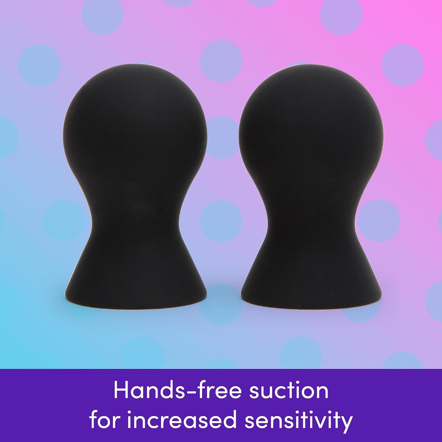 image:imageLovehoney Color Changing Nipple Suckers Silicone Nipple Sucking Toys BDSM Beginner Sex Toy Gifts for Women Vacuum Cupping Breast Stimulation Suction Cups Couples Adult Sex GamesBlack