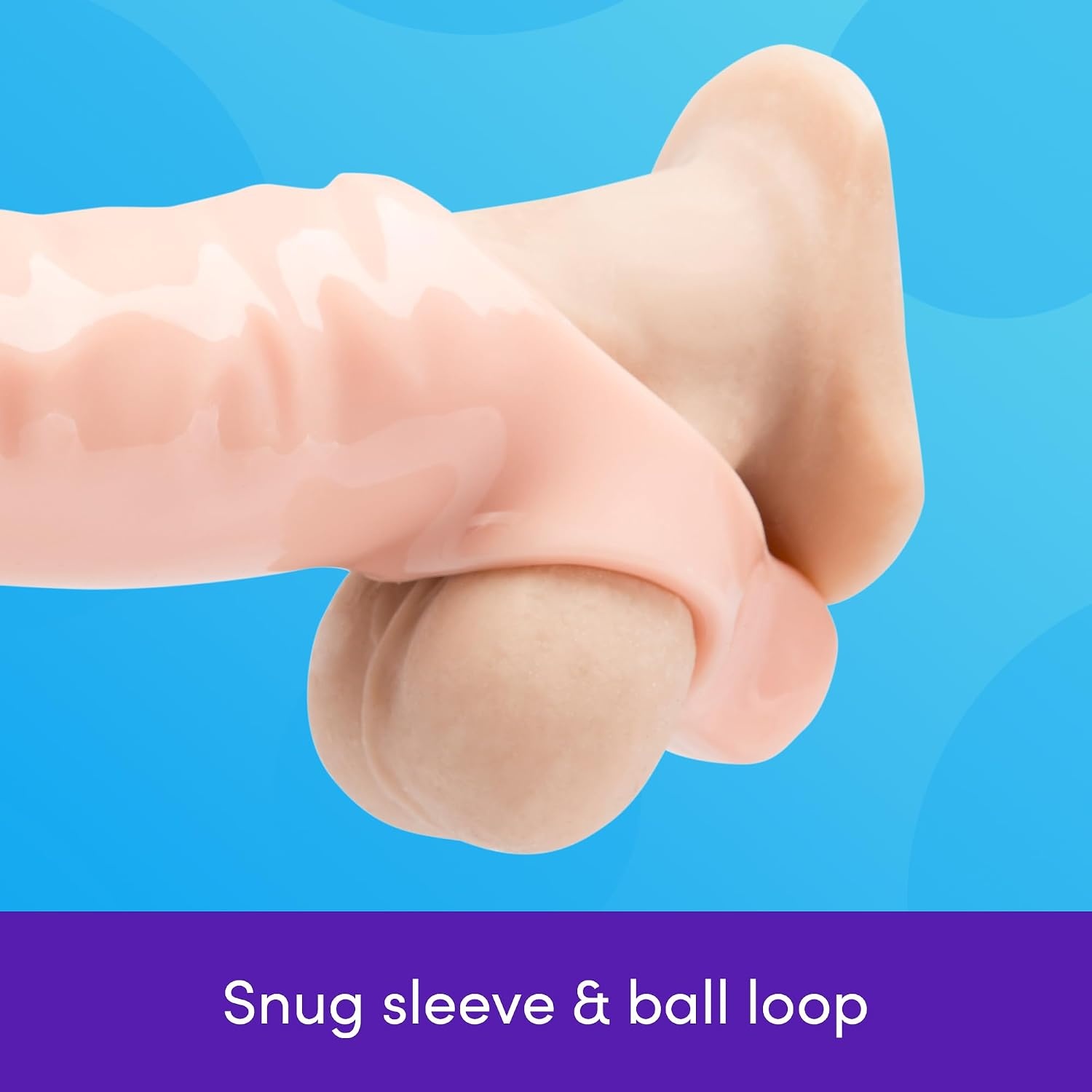 image:imageLovehoney Mega Mighty Thick Penis Sleeve 13 Extra Inches Penis Extender with Ball Loop Realistic Sexual Stimulation Device Couples Cock amp Girth Enhancer Adult Sex Toys for Men ClearFlesh Pink
