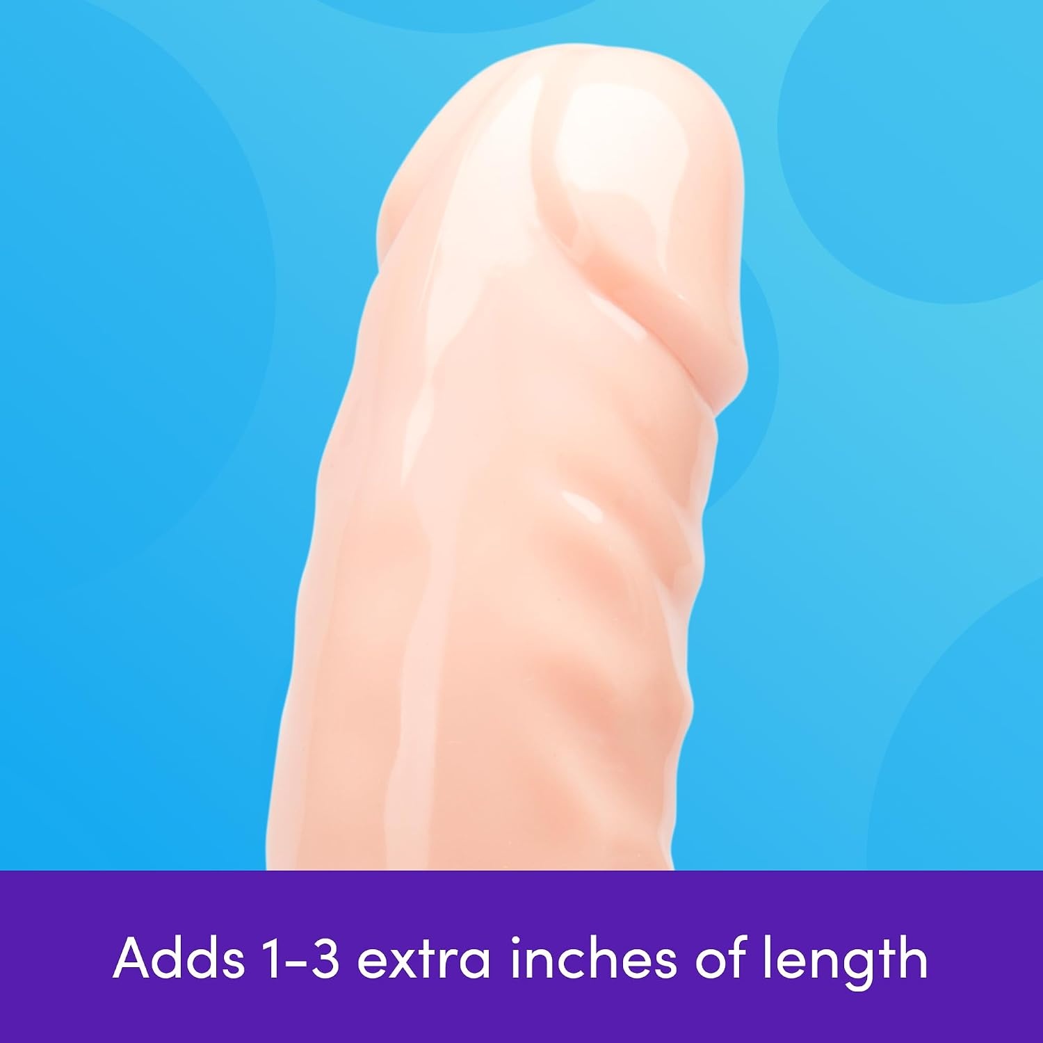 image:imageLovehoney Mega Mighty Thick Penis Sleeve 13 Extra Inches Penis Extender with Ball Loop Realistic Sexual Stimulation Device Couples Cock amp Girth Enhancer Adult Sex Toys for Men ClearFlesh Pink