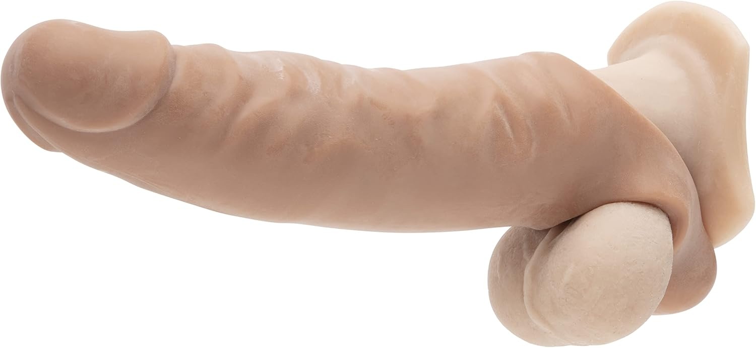 image:imageLovehoney Mega Mighty Thick Penis Sleeve 13 Extra Inches Penis Extender with Ball Loop Realistic Sexual Stimulation Device Couples Cock amp Girth Enhancer Adult Sex Toys for Men ClearFlesh Tan