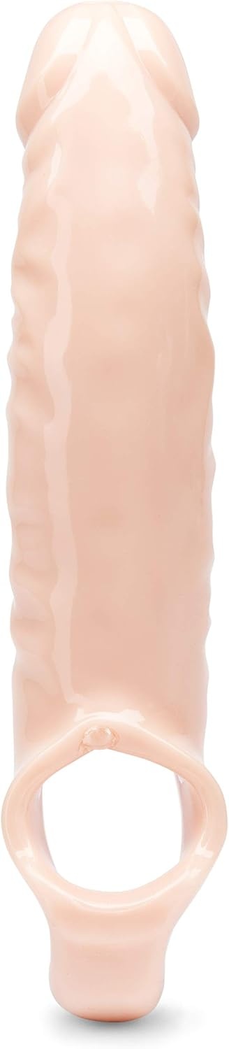 image:imageLovehoney Mega Mighty Thick Penis Sleeve 13 Extra Inches Penis Extender with Ball Loop Realistic Sexual Stimulation Device Couples Cock amp Girth Enhancer Adult Sex Toys for Men ClearFlesh Pink