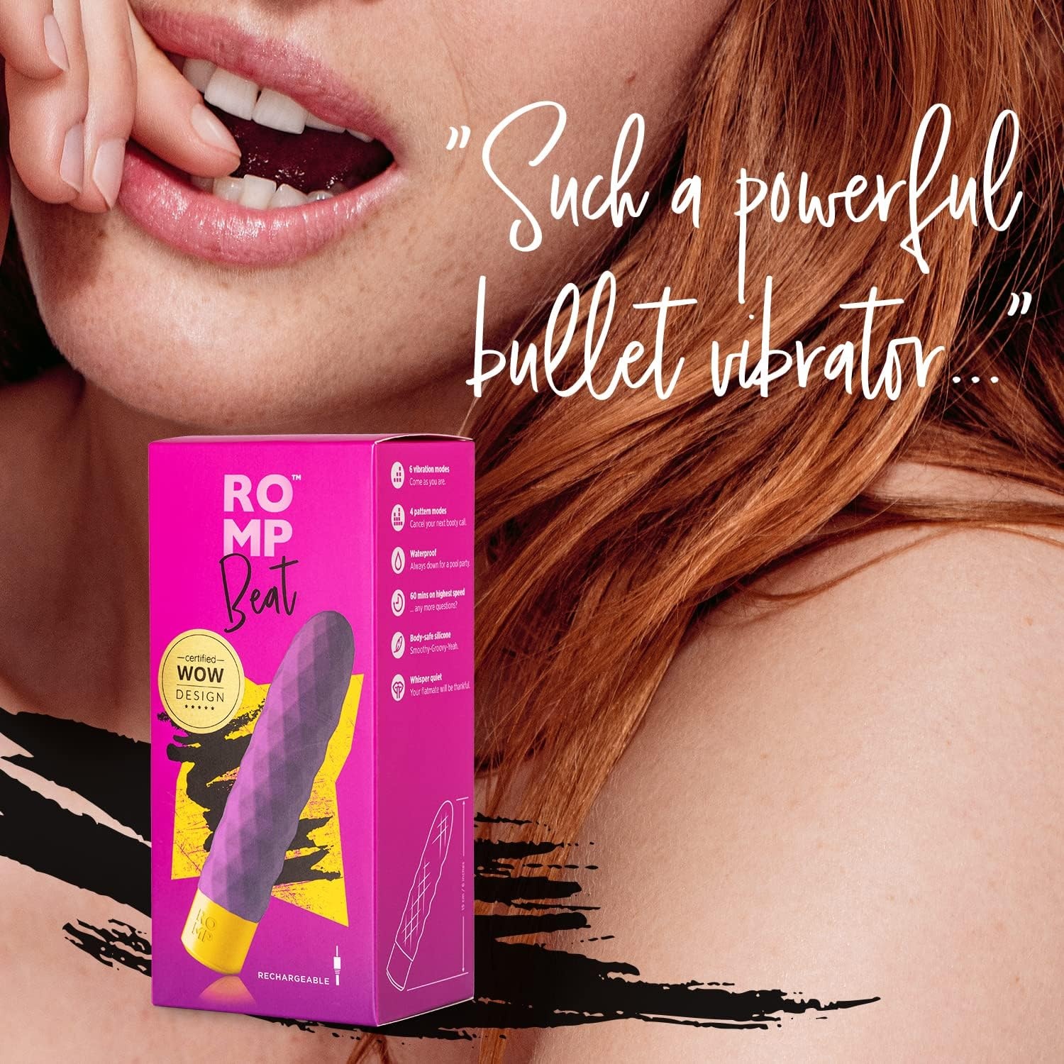 image:imageROMP Beat Bullet Vibrator Sex Toy Adult Sex Toys for Women Men amp Couples Powerful Clitoris Stimulator 6 Intensity Levels Pleasure Tools for Stimulation Couples Vibrator Gifts for WomenBeat