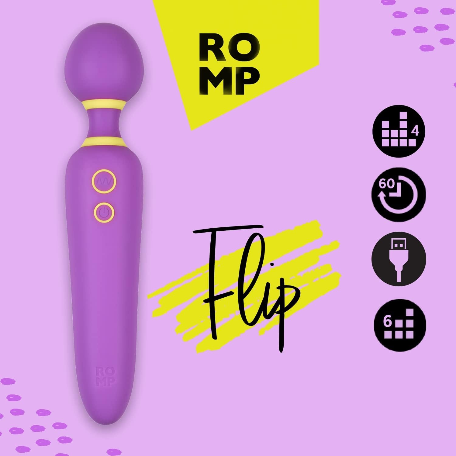 image:imageROMP Beat Bullet Vibrator Sex Toy Adult Sex Toys for Women Men amp Couples Powerful Clitoris Stimulator 6 Intensity Levels Pleasure Tools for Stimulation Couples Vibrator Gifts for WomenPleasure Kit