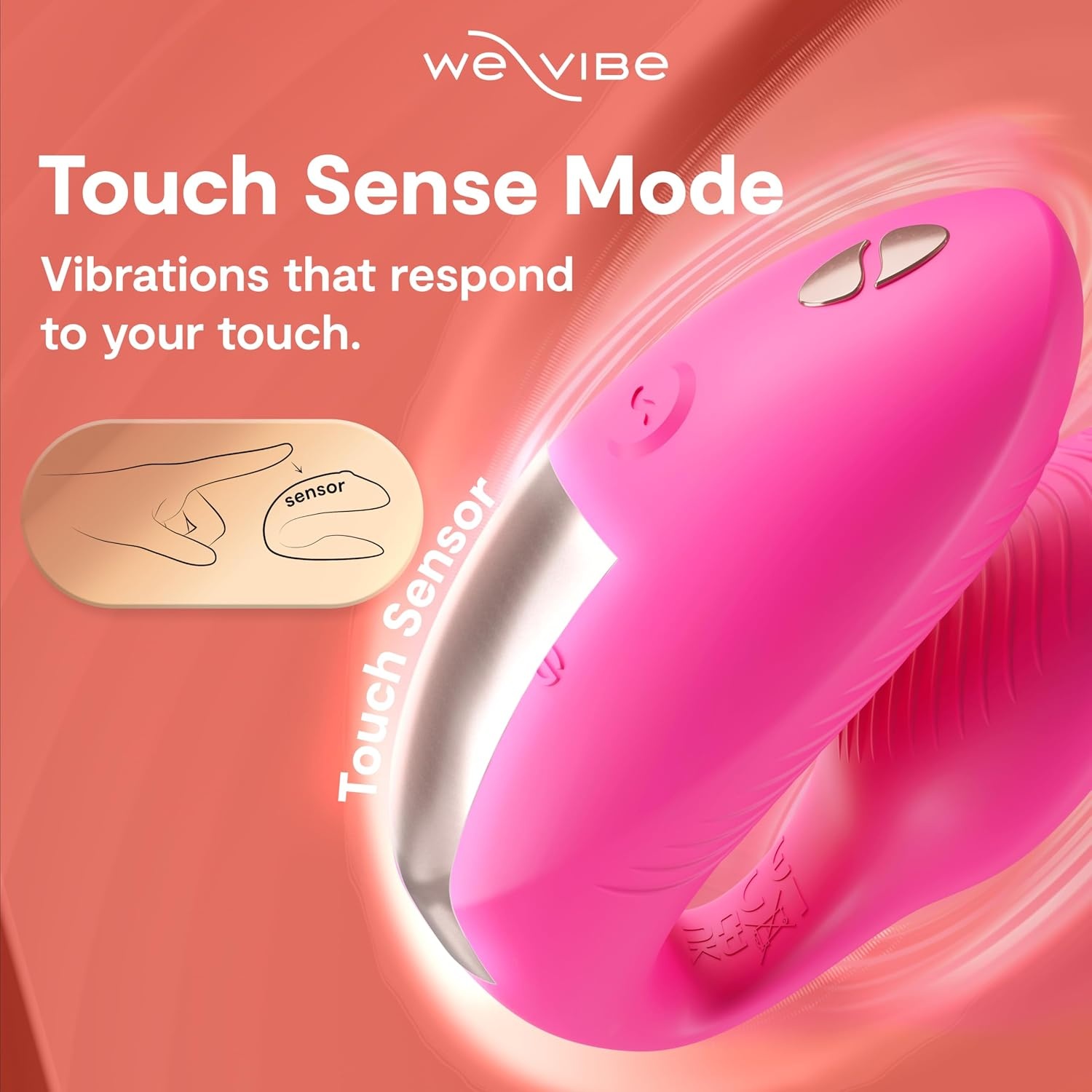 image:imageWeVibe Chorus Pro App Controlled Wireless Couples Vibrator Remote Controlled Adults Toy Silicone Stimulator with 10 Intensity Levels Clitoral amp GSpot Couples Sex Toy for Him amp Her PurplePink