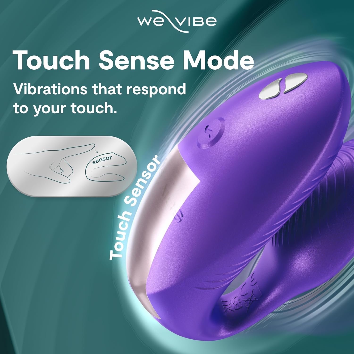 image:imageWeVibe Chorus Pro App Controlled Wireless Couples Vibrator Remote Controlled Adults Toy Silicone Stimulator with 10 Intensity Levels Clitoral amp GSpot Couples Sex Toy for Him amp Her PurplePurple