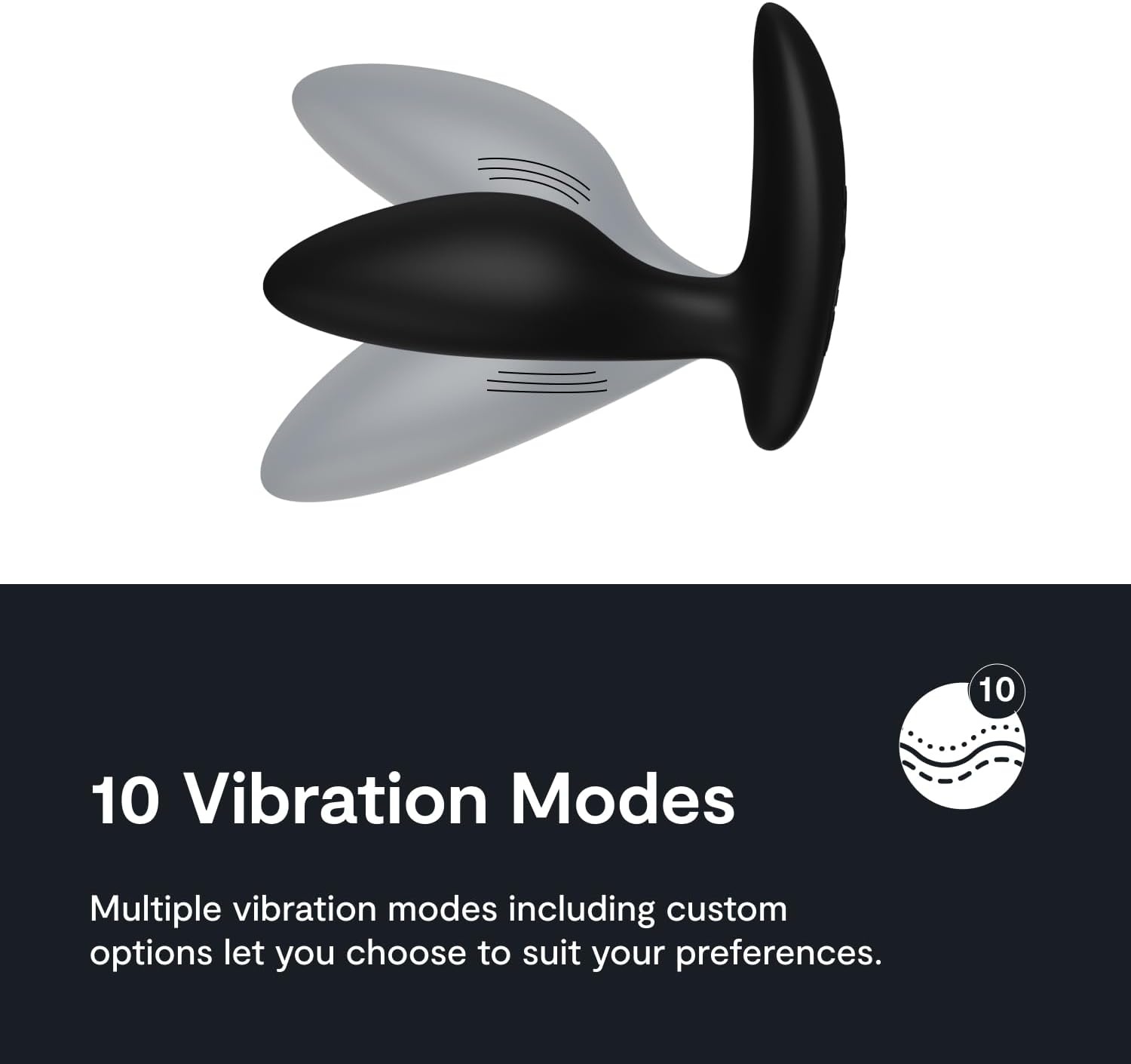 image:imageWeVibe Ditto Vibrating Butt Plug App amp Remote Control Vibe for Men Women amp Couples Vibrator with 10 Modes Silicone Butt Plug Waterproof Anal Toy Rechargeable Adult Sex Toys Satin Black