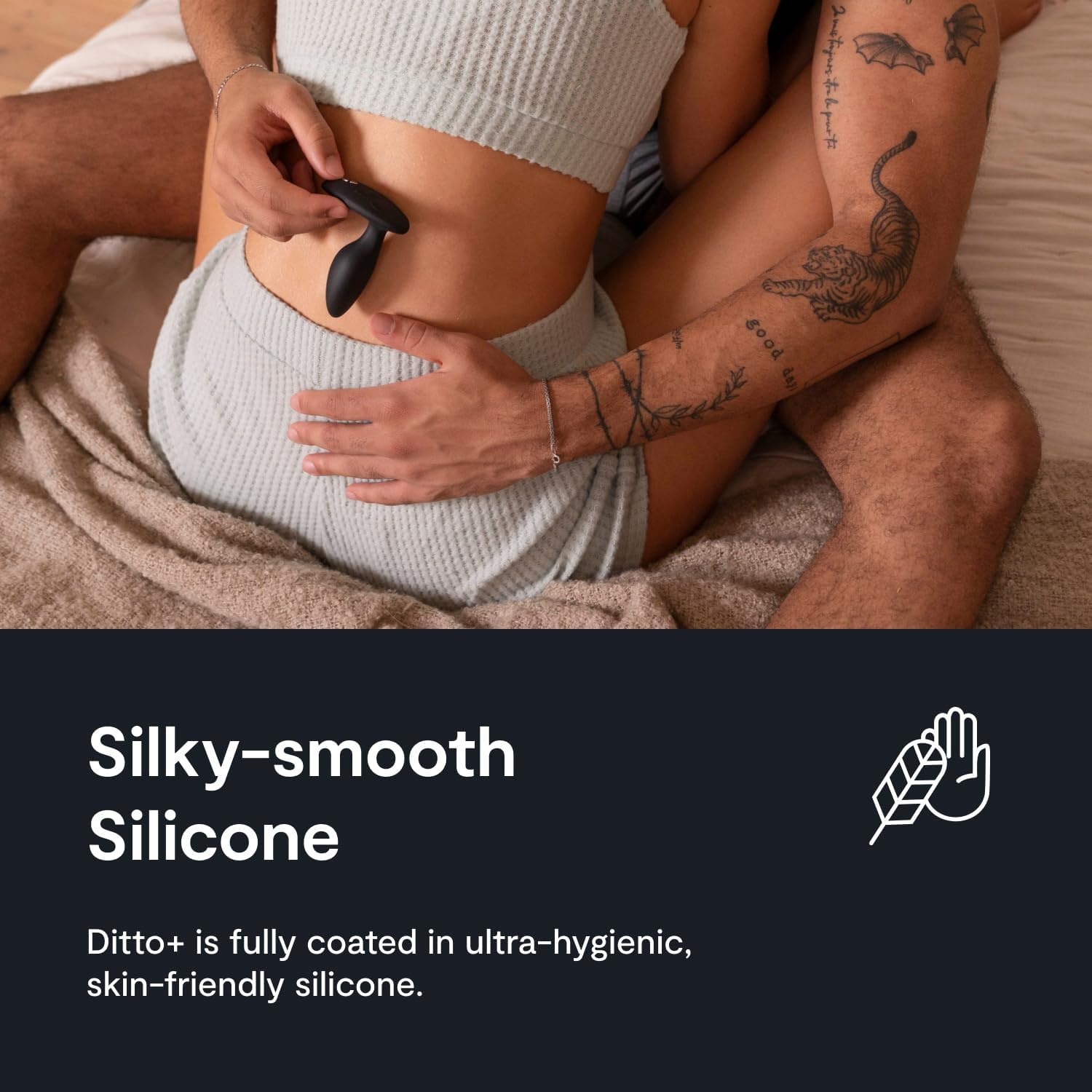 image:imageWeVibe Ditto Vibrating Butt Plug App amp Remote Control Vibe for Men Women amp Couples Vibrator with 10 Modes Silicone Butt Plug Waterproof Anal Toy Rechargeable Adult Sex Toys Satin Black
