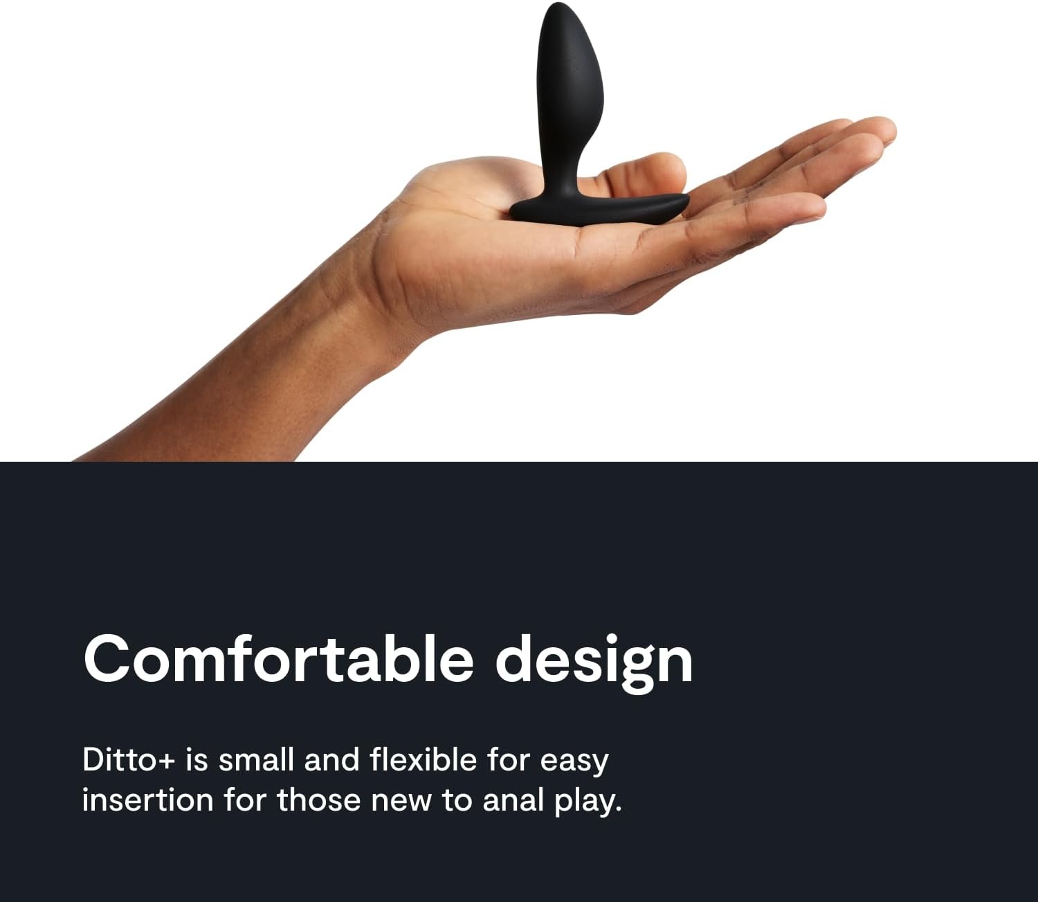 image:imageWeVibe Ditto Vibrating Butt Plug App amp Remote Control Vibe for Men Women amp Couples Vibrator with 10 Modes Silicone Butt Plug Waterproof Anal Toy Rechargeable Adult Sex Toys Satin Black
