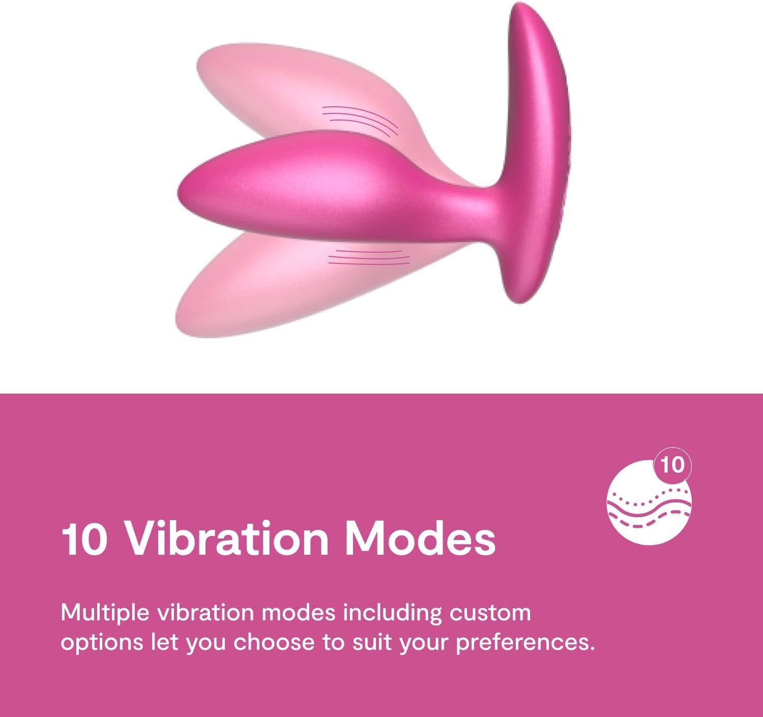 image:imageWeVibe Ditto Vibrating Butt Plug App amp Remote Control Vibe for Men Women amp Couples Vibrator with 10 Modes Silicone Butt Plug Waterproof Anal Toy Rechargeable Adult Sex Toys Cosmic Pink