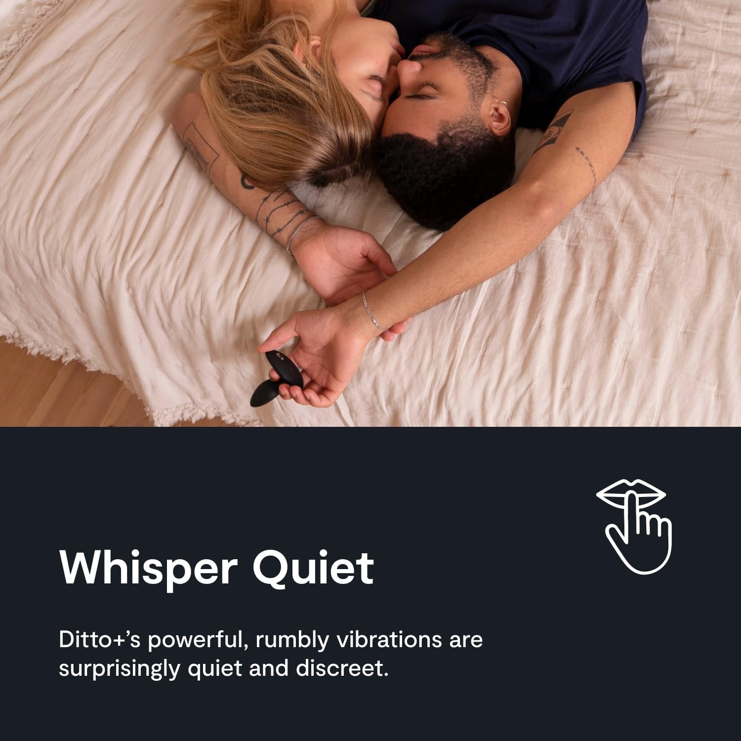 image:imageWeVibe Ditto Vibrating Butt Plug App amp Remote Control Vibe for Men Women amp Couples Vibrator with 10 Modes Silicone Butt Plug Waterproof Anal Toy Rechargeable Adult Sex Toys Satin Black
