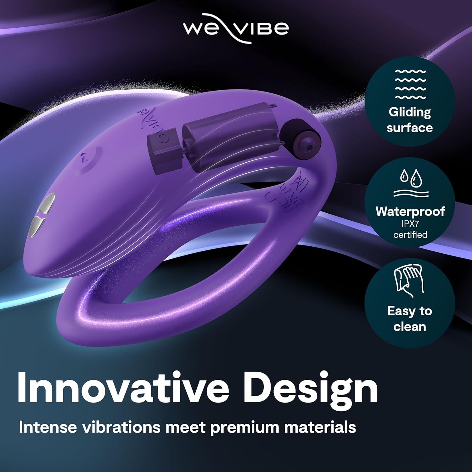 image:imageWeVibe Sync O Couples Vibrator Wearable Remote Control Vibrating Adult Toys 10 Vibrations App Controlled G Spot amp Clitoral Stimulator Vibrators for Women Personal Massager Sex Toy GreenLight Purple