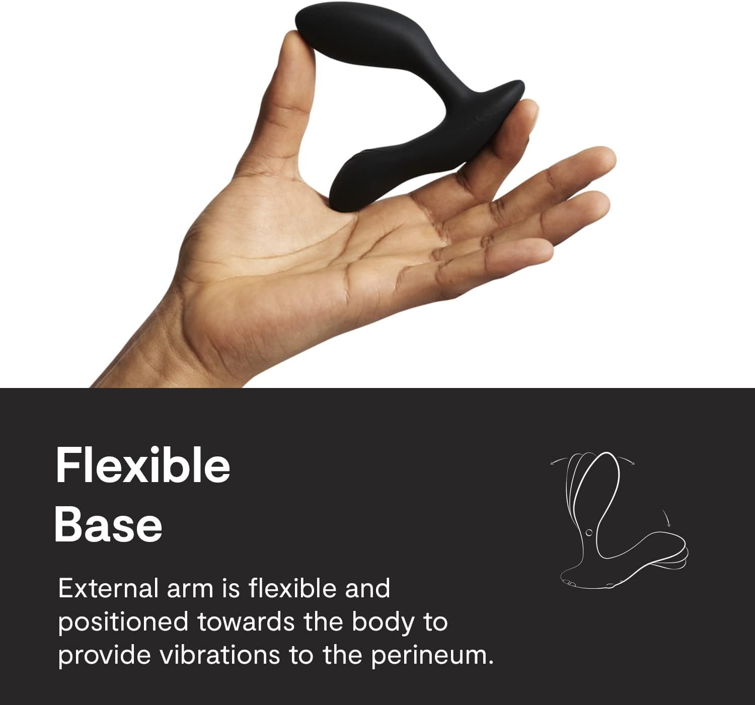 image:imageWeVibe Vector Vibrating Butt Plug Adult Sex Toy Silicone Perineum amp Prostate Massager Male Sex Toy Long Distance App amp Remote Control Anal Vibrator 10 Modes Anal Plug for Couples BlackBlack