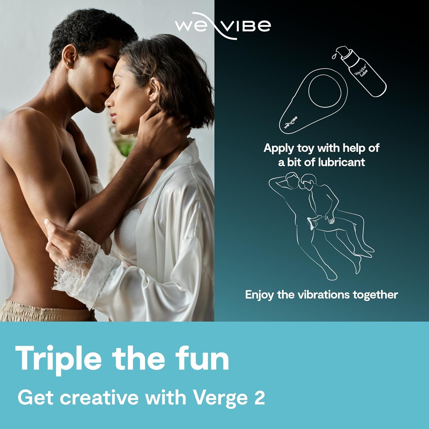 image:imageWeVibe Verge 2 Vibrating Cock Ring Adult Toy Mens Perineum Vibrators App Control Penis Ring with 10 Vibrations Male Vibrator Silicone Games amp Gifts Wearable Adult Sex Toys for Men amp Couples