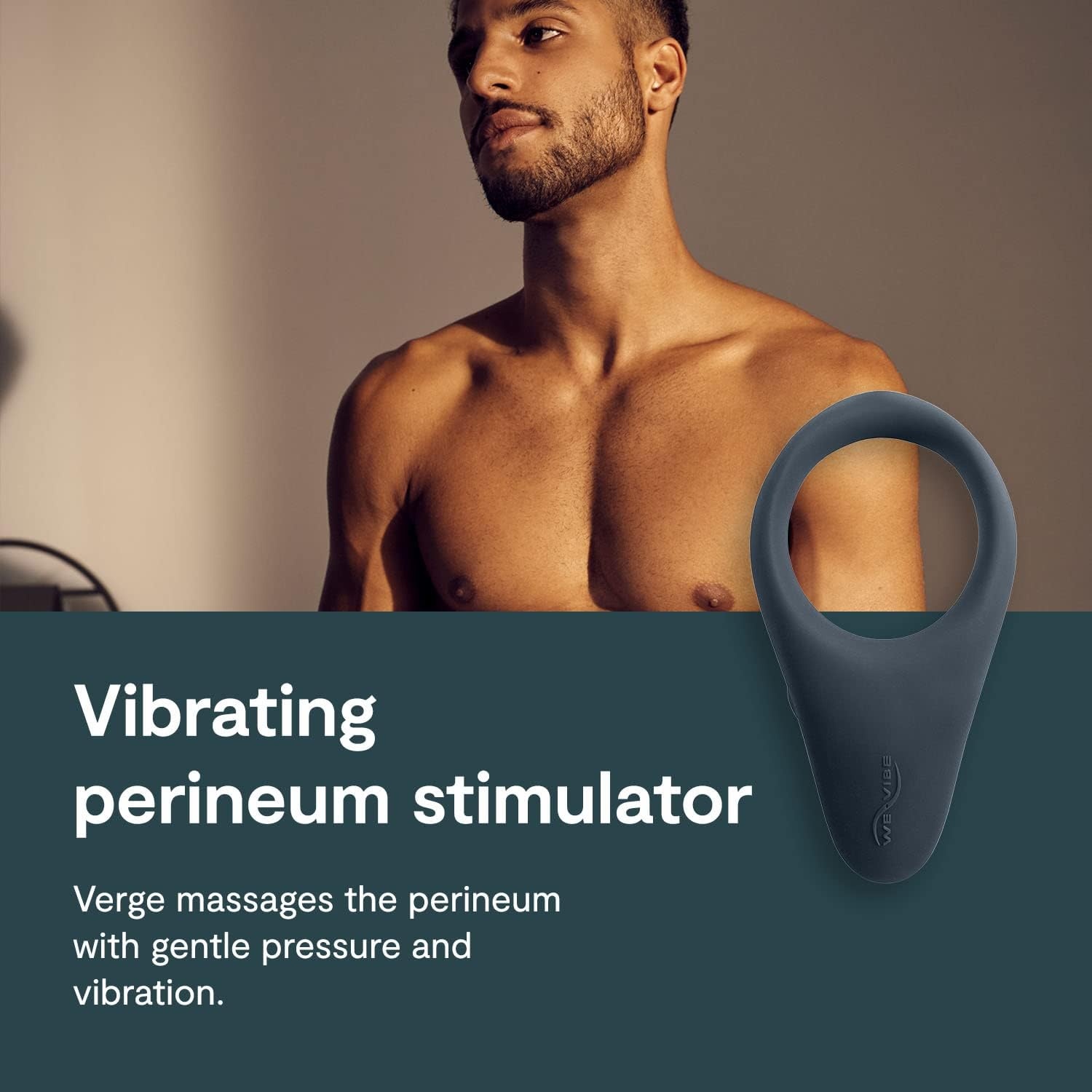 image:imageWeVibe Verge Vibrating Cock Ring Adult Toy Mens Perineum Vibrators App Control Penis Ring with 10 Vibrations Male Vibrator Silicone Games amp Gifts Wearable Adult Sex Toys for Men amp Couples
