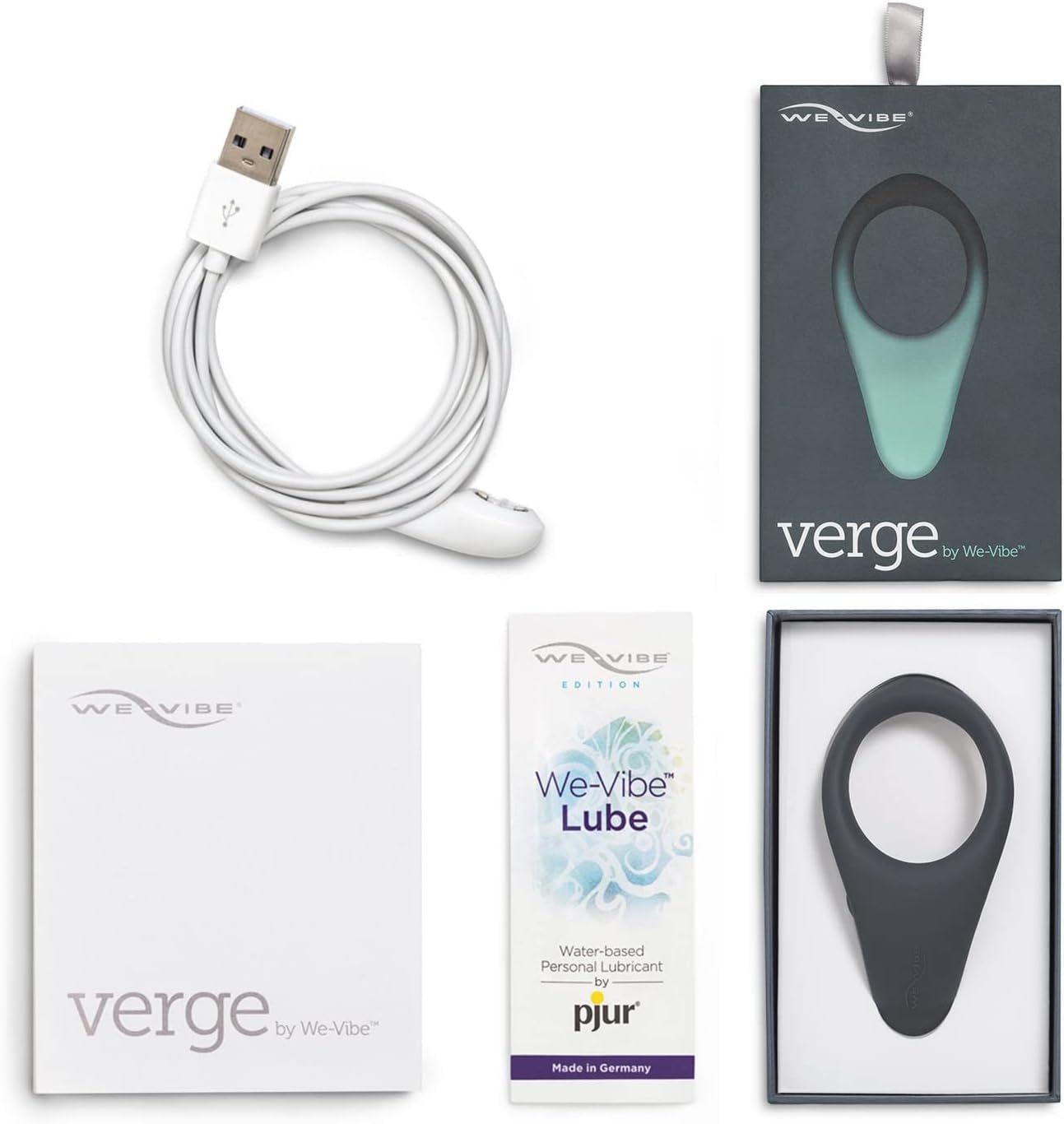 image:imageWeVibe Verge Vibrating Cock Ring Adult Toy Mens Perineum Vibrators App Control Penis Ring with 10 Vibrations Male Vibrator Silicone Games amp Gifts Wearable Adult Sex Toys for Men amp Couples