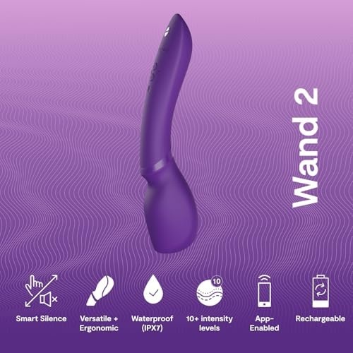 image:imageWeVibe Wand 2 Vibrating Personal Massager amp Pjur Aqua Water Based Personal Lubricant 34 fl oz Couples Sex Toys Bundle
