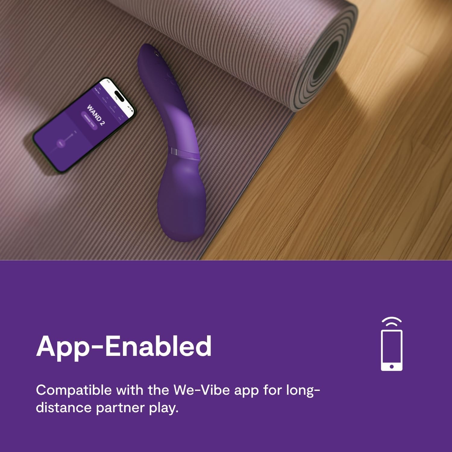 image:imageWeVibe Wand 2 Vibrating Personal Massager amp Pjur Aqua Water Based Personal Lubricant 34 fl oz Couples Sex Toys Bundle