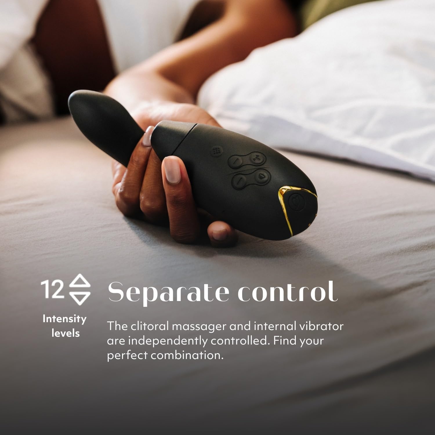 image:imageWomanizer InsideOut Clitoral Sucking Vibrator for Women Vibrating Sex Toy for Clit and Gspot Stimulation Rabbit Vibrator with 12 Intensity Levels Waterproof Woman Adult Sex Toy PurpleBlack