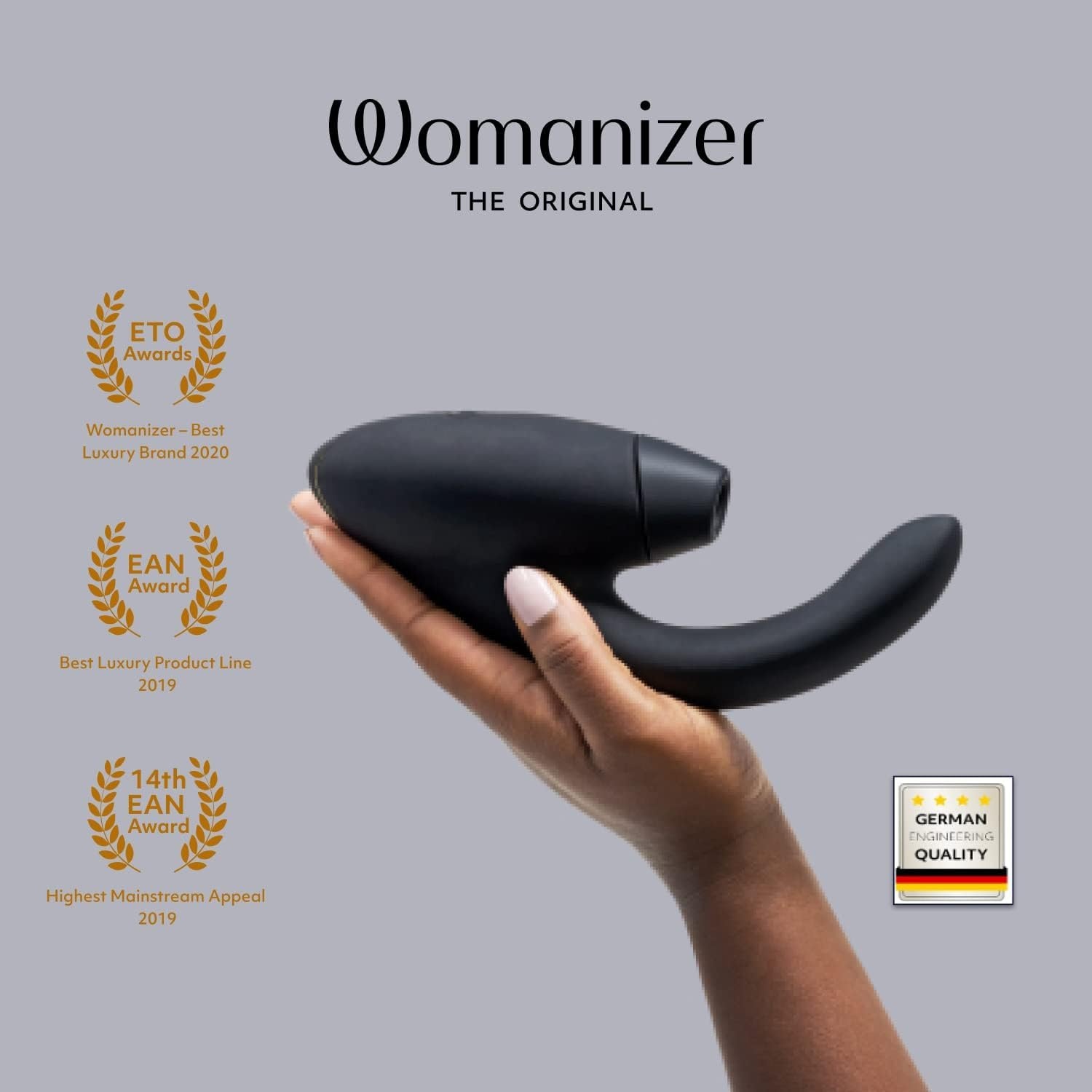 image:imageWomanizer InsideOut Clitoral Sucking Vibrator for Women Vibrating Sex Toy for Clit and Gspot Stimulation Rabbit Vibrator with 12 Intensity Levels Waterproof Woman Adult Sex Toy PurpleBlack