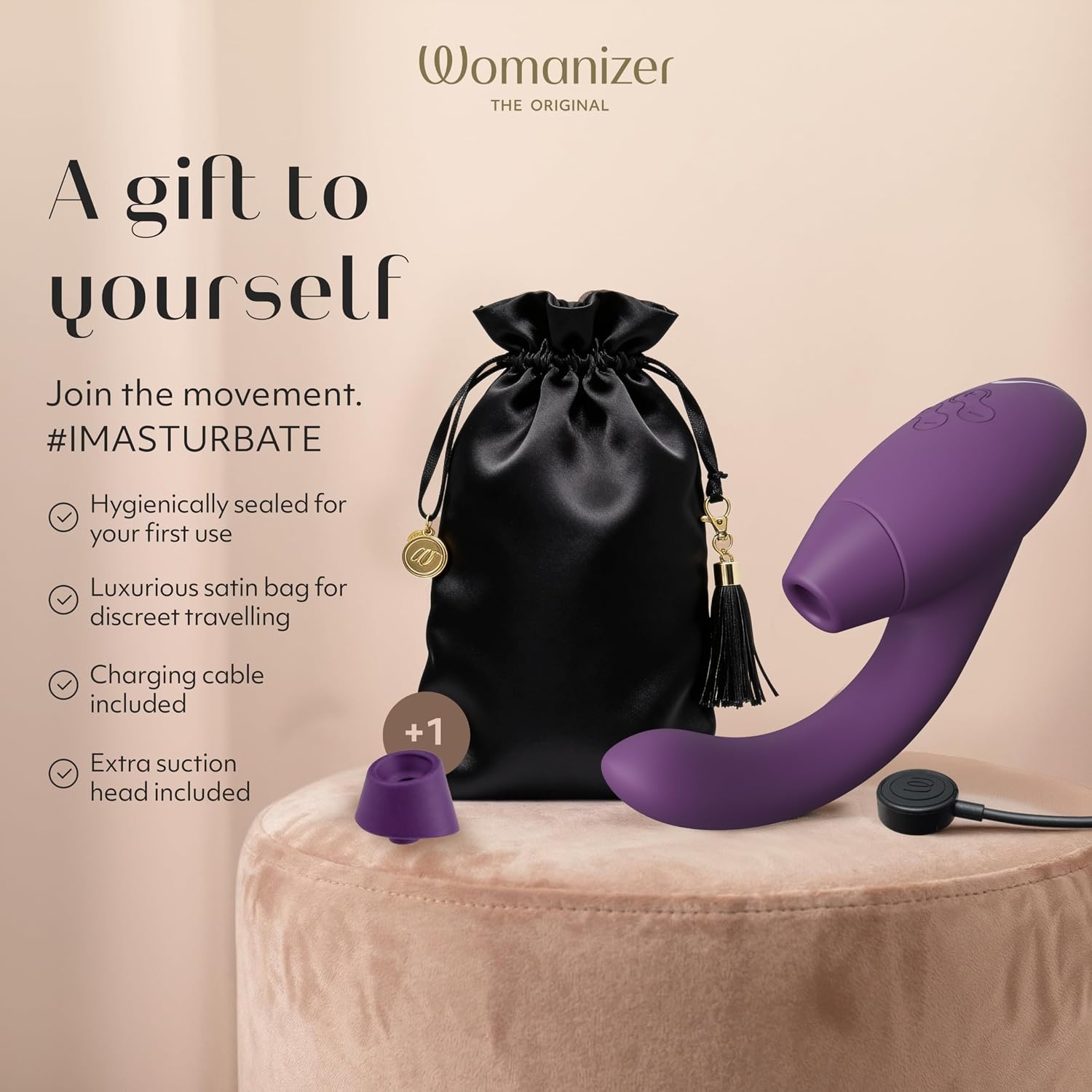image:imageWomanizer InsideOut Clitoral Sucking Vibrator for Women Vibrating Sex Toy for Clit and Gspot Stimulation Rabbit Vibrator with 12 Intensity Levels Waterproof Woman Adult Sex Toy PurplePurple
