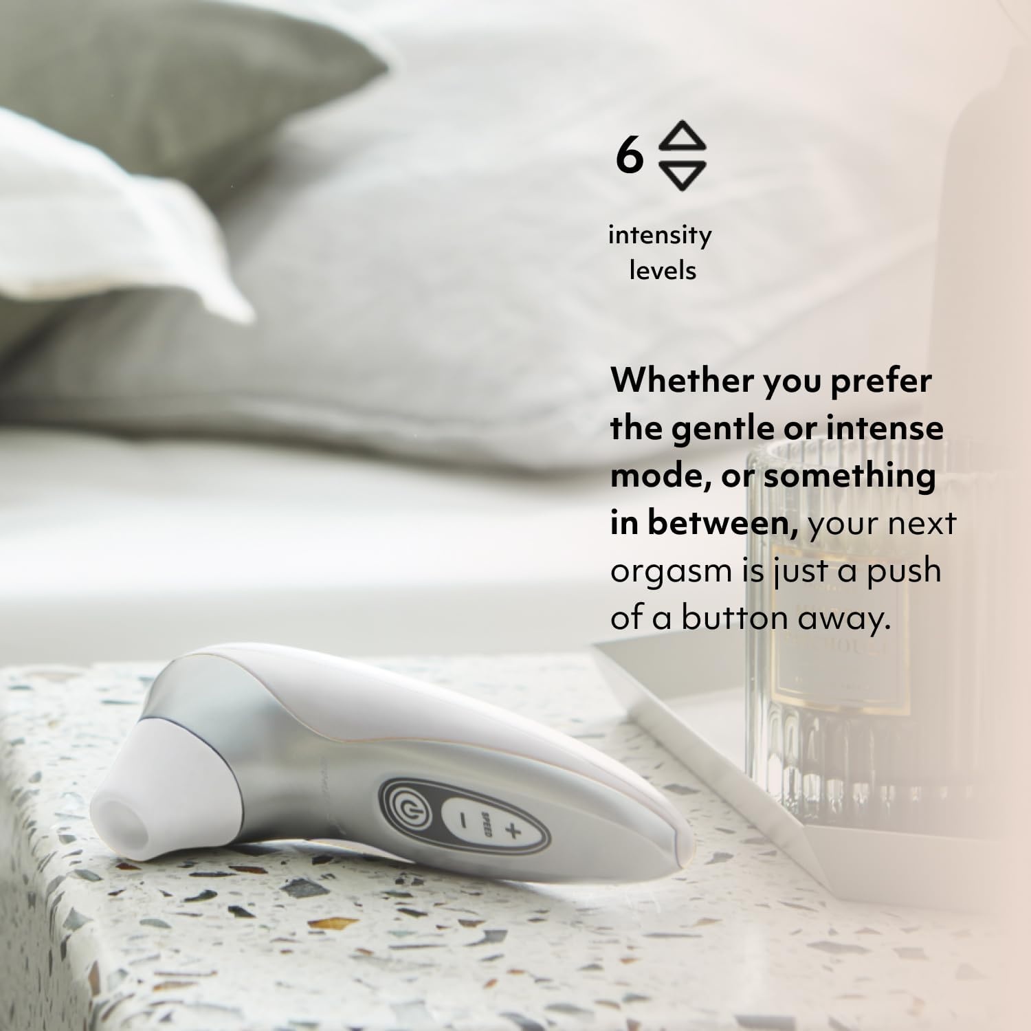 image:imageWomanizer Pro40 Clitoris Vibrator Sex Toy Clit Stimulator with 6 Suction Speeds Vibrating Dildo Adult Toys for Women Clit Sucker Sexual Pleasure Tools for Women Personal Massager Rose GoldWhite