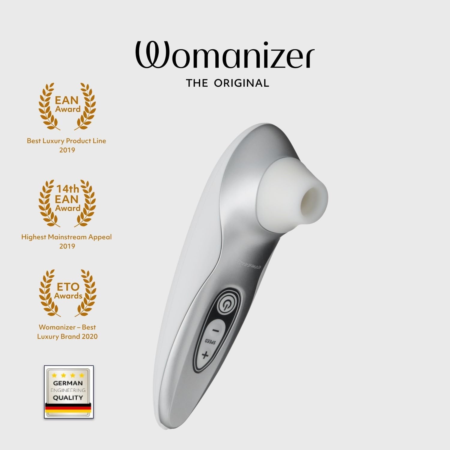 image:imageWomanizer Pro40 Clitoris Vibrator Sex Toy Clit Stimulator with 6 Suction Speeds Vibrating Dildo Adult Toys for Women Clit Sucker Sexual Pleasure Tools for Women Personal Massager Rose GoldWhite
